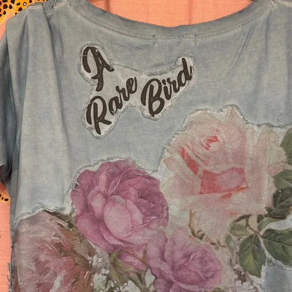 NWT A Rare Bird Butterfly Garden T Shirt Dress - Picture 12 of 13